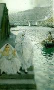 Anders Zorn i algers hamn oil painting on canvas
